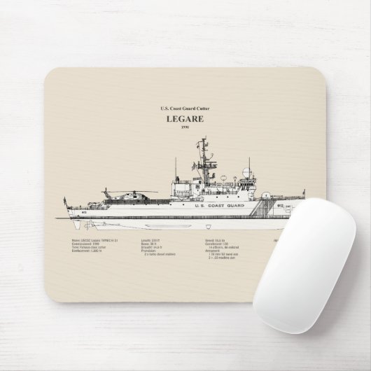 USCG Legare wmec-912 - SBD マウスパッド (マウス)