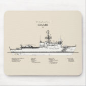 USCG Legare wmec-912 - SBD マウスパッド (正面)