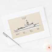 USCG Legare wmec-912 - SBD 長方形シール (封筒)