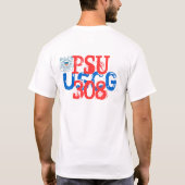 USCG - PSU 308の基本的なティー Tシャツ (裏面)