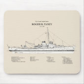 USCG Roger B. Taney whec-37 - SBD マウスパッド (正面)