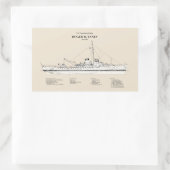 USCG Roger B. Taney whec-37 - SBD 長方形シール (バッグ)