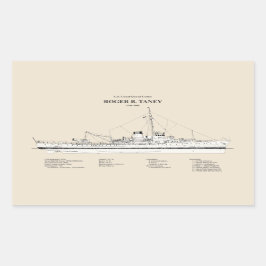 USCG Roger B. Taney whec-37 - SBD 長方形シール