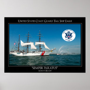 USCG Tall Ship Eagle ポスター
