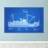 USCG Tender Fir wlm-212 - ABD キャンバスプリント (インサイチュ (ウッドフロア))