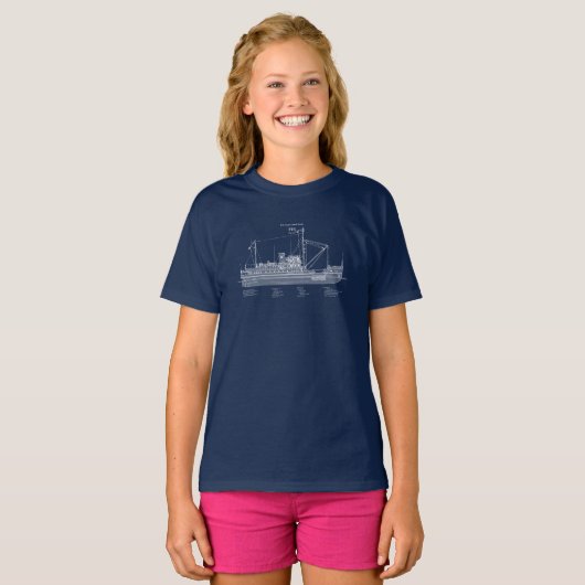 USCG Tender Fir wlm-212 - ABD Tシャツ (正面フル)