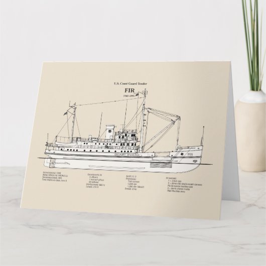 USCG Tender Fir wlm-212 - SBD サンキューカード (正面)