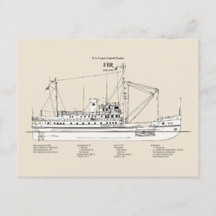 USCG Tender Fir wlm-212 - SBD ポストカード