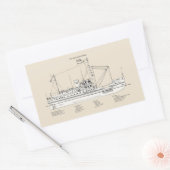 USCG Tender Fir wlm-212 - SBD 長方形シール (封筒)