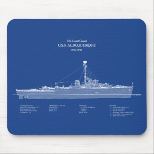 USCG USSアルバカーキPF-7 - ABD マウスパッド