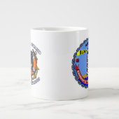 USCGCのブロック島WPB-1344のマグ ジャンボコーヒーマグカップ (正面)