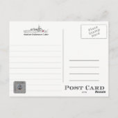 USCGC依存WMEC-615カッター ポストカード (裏面)