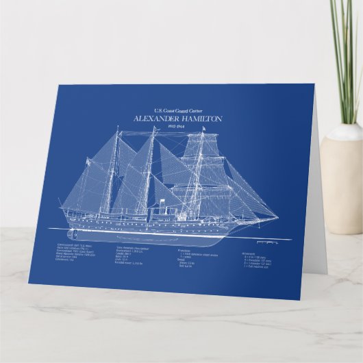 USCGC Alexander Hamilton wix-272 - ABD サンキューカード (正面)