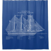 USCGC Alexander Hamilton wix-272 - ABD シャワーカーテン (正面)