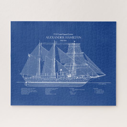 USCGC Alexander Hamilton wix-272 - ABD ジグソーパズル (横)