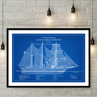 USCGC Alexander Hamilton wix-272 - ABD ポスター