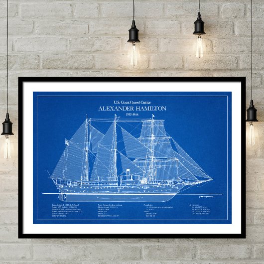 USCGC Alexander Hamilton wix-272 - ABD ポスター