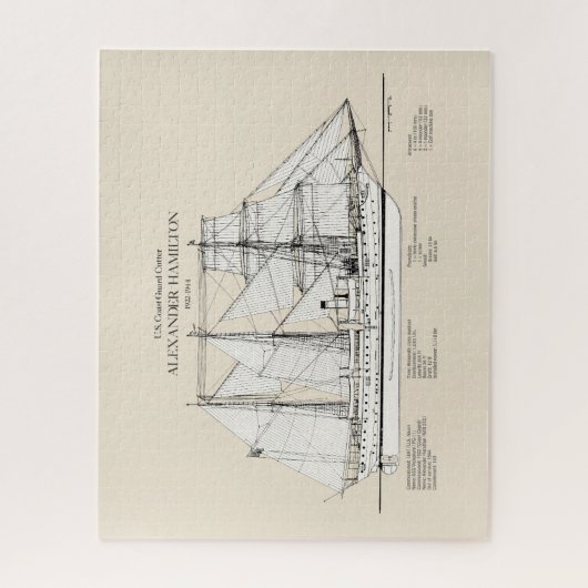 USCGC Alexander Hamilton wix-272 - SBD ジグソーパズル (縦)
