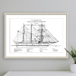 USCGC Alexander Hamilton wix-272 - SBD フォトプリント