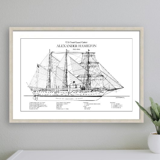 USCGC Alexander Hamilton wix-272 - SBD フォトプリント