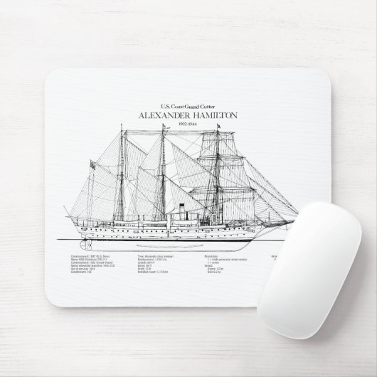 USCGC Alexander Hamilton wix-272 - SBD マウスパッド (マウス)