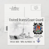 USCGC BIBB WPG-31/WHEC-31カッター ポストカード (正面/裏面)