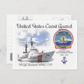 USCGC BOUTWELL WHEC-719カッター ポストカード (正面/裏面)