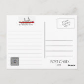 USCGC BOUTWELL WHEC-719カッター ポストカード (裏面)