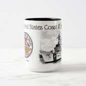USCGC CHASE WHEC-718カッター ツートーンマグカップ (中央)