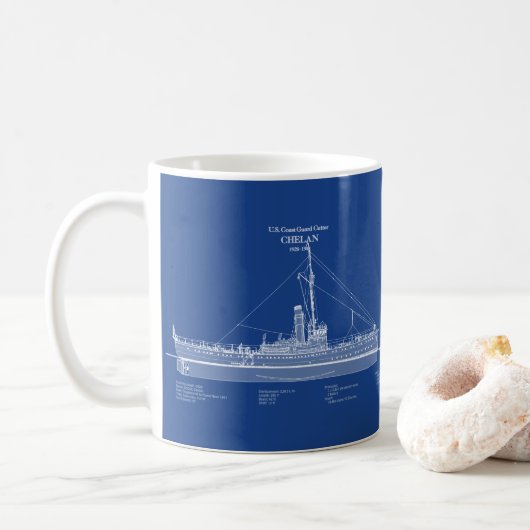 USCGC Chelan - ABD コーヒーマグカップ (ドーナツ)