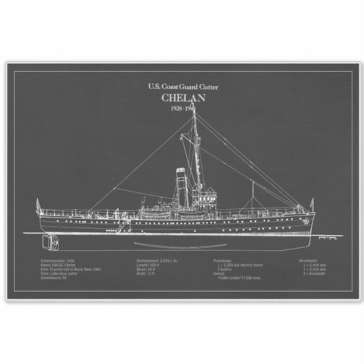 USCGC Chelan - ABD シール (正面)