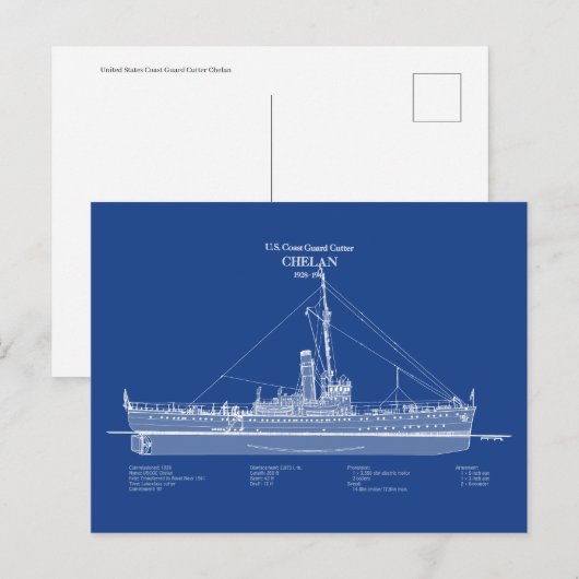 USCGC Chelan - ABD ポストカード (正面/裏面)