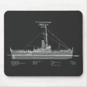 USCGC Chelan - ABD マウスパッド (正面)