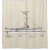 USCGC Chelan - SBD シャワーカーテン (正面)