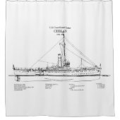 USCGC Chelan - SBD シャワーカーテン (正面)