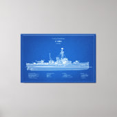 USCGC Cobb wpg-181 - ABD キャンバスプリント (正面)