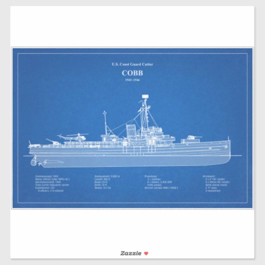 USCGC Cobb wpg-181 - ABD シール (シート)