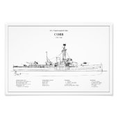 USCGC Cobb wpg-181 - BD フォトプリント (正面)