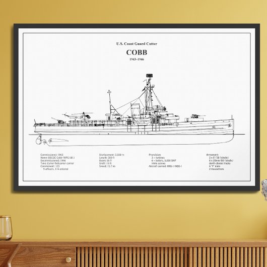 USCGC Cobb wpg-181 - BD フォトプリント