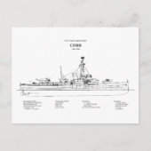 USCGC Cobb wpg-181 - BD ポストカード (正面)