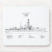 USCGC Cobb wpg-181 - BD マウスパッド (正面)