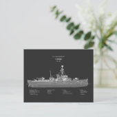 USCGC Cobb wpg-181 - PD ポストカード (スタンド正面)