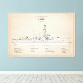 USCGC Cobb wpg-181 - SBD キャンバスプリント (インサイチュ (ウッドフロア))