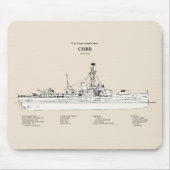 USCGC Cobb wpg-181 - SBD マウスパッド (正面)