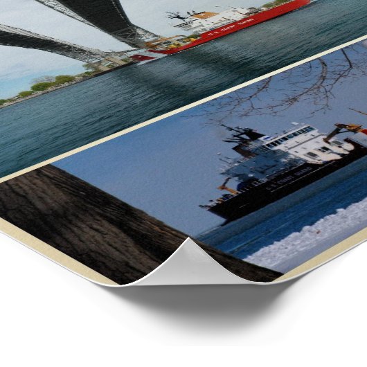 USCGC Cutter Mackinaw ポスター (角)