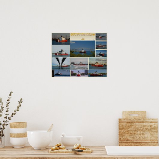 USCGC Cutter Mackinaw ポスター (キッチン)