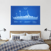 USCGC Duane wpg-33 - ABD キャンバスプリント (インサイチュ (寝室))
