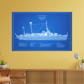 USCGC Duane wpg-33 - ABD キャンバスプリント (インサイチュ (リビング))