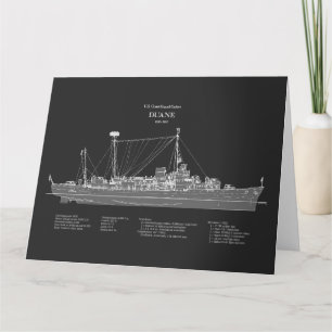USCGC Duane wpg-33 - PD サンキューカード
