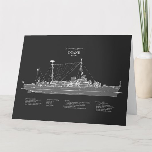 USCGC Duane wpg-33 - PD サンキューカード (正面)